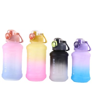 Botella de Agua de Plástico con Tapa y Asa, Color Degradado, Gran Capacidad, Portátil, para Deportes, Senderismo, Ciclismo y Viajes Diarios - Product Image 6