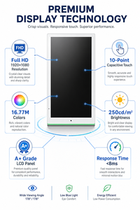 Kiosco Digital con Pantalla Táctil Android <span class=keywords><strong>de</strong></span> 15.6 Pulgadas, con IA, para Minoristas, Clínicas, Hoteles y Empresas, Venta al Por Mayor, OEM, ODM - Product Image 2