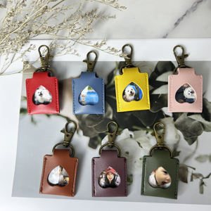 Mini álbum de fotos llavero múltiple foto conmemorativa llavero para mamá papá recuerdo regalo cuero marco de fotos ANIVERSARIO DE San Valentín - Product Image 5