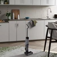 Aspirateur domestique sans fil à moteur brushless haute puissance avec écran LED, fonction humide/sec et laveur de sol automatique