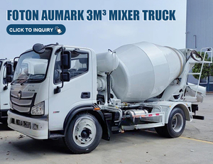 Foton Aumark 4X2 3m3 Concrete Mixer Truck 160HP Small <b>Cement</b> Mixer for Construction Site - Product Image 2