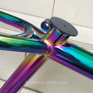26 "La cromoly tierra saltar bicicleta marco Marco de <span class=keywords><strong>aceite</strong></span> colorido Arco Iris marco - Product Image 2