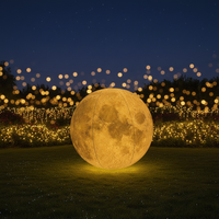 Ballon publicitaire gonflable Lune et Soleil, Dragon couché sur mesure