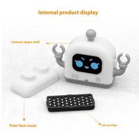 Sello Personalizado con Nombre de Robot para Niños, Sello Automático Fotosensible, Impresión Digital Multicolor, Papelería Escolar Bonita
