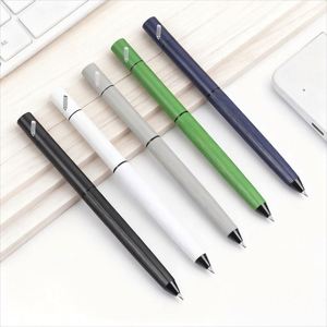 Stylo bille métallique multifonction 2-en-1 à double pointe avec logo, stylo signature multicolore, crayon longue durée, cadeaux d'entreprise - Product Image 1
