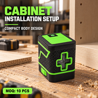 Niveau laser compact à 2 lignes pour l'installation de carreaux, la pose d'armoires et l'alignement des murs intérieurs