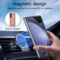 Housse de protection magnétique en PU magique sans fil avec protecteur d'écran pour Samsung Galaxy Fold5/Fold6 étuis de téléphone portable OPP