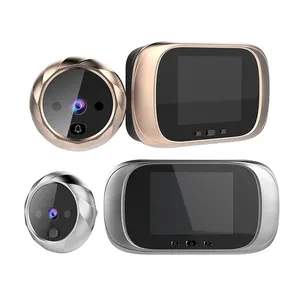 2.8 "schermo LCD a colori di 90 gradi di angolo di visione notturna digitale porta occhio della macchina fotografica spioncino visualizzatore One-click per fotografare