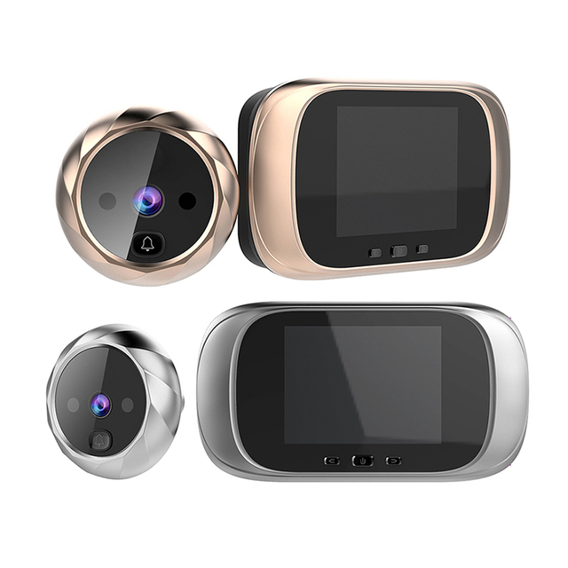 2.8" Color LCD Screen 90 Degree Angle Night Vision Digital Door Eye Hole Camera Peephole Viewer One-click to Photograph