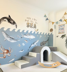 Décor océan bois décor vie marine décor pépinière décor - Product Image 2