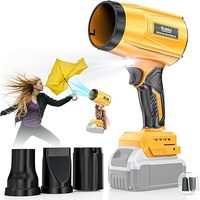 Souffleur électrique sans fil portatif 20V à vitesse variable, 30000 tr/min, sans balais, en plastique, qualité industrielle et bricolage, pour souffler la poussière