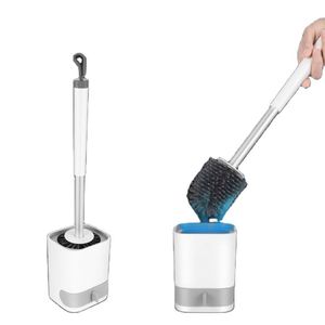 New TPR Silicone Suspension Toilet Brush Set for Bathroom Cleaning Wall-mounted Toilet Brush With Holder Set - Product Image 1