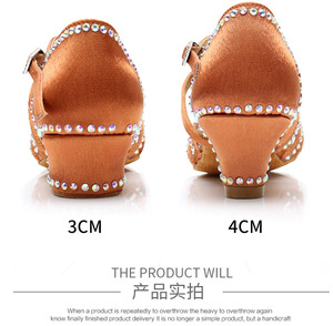 Nouvelles chaussures de danse latine brillantes pour enfants princesse chaussures de danse de salon pour enfants - Product Image 6