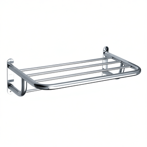 Toallero Cromado de 51 cm para Montar en la Pared, Almacenamiento para Baño - Product Image 3