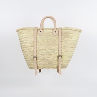 Luxuriöser Unisex Marokkanischer Korb Bohemian Wasserdichter Stroh-Rucksack mit Stickerei Neues Design Doppelt zu Öffnende Strandtasche für Alle Jahreszeiten
