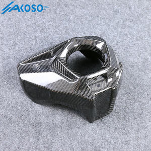 AKOSO-Couvercle de tuyau d'échappement en fibre de carbone sèche pour moto Kawasaki <span class=keywords><strong>Z</strong></span> <span class=keywords><strong>H2</strong></span> <span class=keywords><strong>2021</strong></span> 2022 2023 2024 - Product Image 2