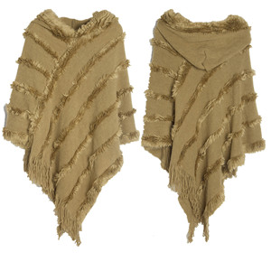 Nouvelle <span class=keywords><strong>cape</strong></span> d'automne et d'hiver européenne et américaine pull à capuche de couleur unie pour femmes pull tricoté <span class=keywords><strong>cape</strong></span> châle - Product Image 6