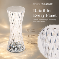 Lampe de chevet LED moderne sans fil, rechargeable, à intensité tactile, portable, température de couleur 3000K-6000K, pour chambres et décoration intérieure