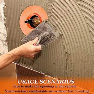 Schluter <span class=keywords><strong>Kerdi</strong></span> 4 \ "Naranja impermeable PP/PE membrana tubo Collar 3mm grueso sello de válvula mezcladora para plomería - Product Image 5