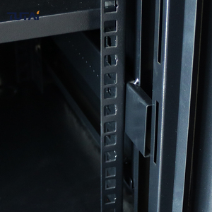 Tủ mạng 19'' 18u <span class=keywords><strong>20u</strong></span> 22u 24u 27u 32u 36u 42u, giá đỡ máy chủ màu đen, thép SPCC cán nguội, có hệ thống làm mát - Product Image 2