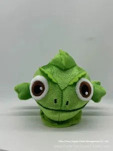Peluche amusante Pascal, caméléon assis, type lézard ou ours, avec base magnétique et finition lavée - Product Image 2