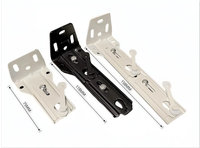 Support de rail de rideau double blanc moderne, durable, en aluminium robuste, écologique, en métal, pour salon
