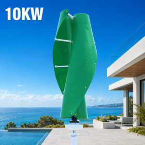 Générateur éolien à axe vertical à spirale, esthétique moderne, 10 kW, triphasé, aimanté, 48 V-380 V, pour usage domestique - Product Image 3