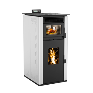 <span class=keywords><strong>Poêle</strong></span> à granulés de biomasse PS OVEN 160 avec <span class=keywords><strong>four</strong></span> intégré, alimentation automatique, <span class=keywords><strong>poêle</strong></span> à granulés de bois sans fumée pour <span class=keywords><strong>le</strong></span> chauffage domestique et la cuisson - Product Image 1