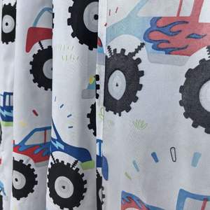 Enfants Microfibre Fenêtre Rideau 100% Polyester Tissu Dessin Animé Motif Pépinière Enfants Chambre Traitement Inclus - Product Image 6