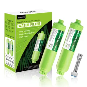 Inline RV Water Filter, Greatly Reduces Bad Taste, Odors, Chlorine und Sediment in Drinking Water (2 Pack)