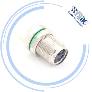 Connettore Header M8 Femmina Maschio Diritto per Montaggio su PCB con Grado di Protezione IP67 per Automazione e Sensori - Product Image 1