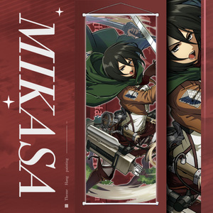 6 Couleurs – Affiches Murales et Parcheminets Anime AOT Titan Eren Jaeger Mikasa Ackerman de Haute Qualité - Product Image 6