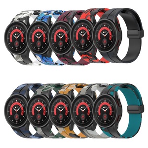 20มม. สายรัดข้อมือสำหรับ <span class=keywords><strong>Samsung</strong></span> Galaxy Watch 5 <span class=keywords><strong>Pro</strong></span> 45มม. <span class=keywords><strong>Watch5</strong></span>/4 40มม. 44มม. ลายพราง - Product Image 1