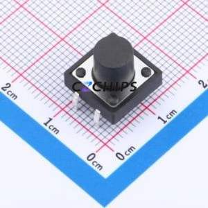 TC-1212DR-9.5H-250 Tactile Switch Through hole Component (THT),12x12mm Switch 12mm 12mm 9.5mm - Product Image 1