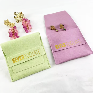 Luda Custom Fashion Jewelry Pouch Fine Jewelry Package with Logo for Jewelry Packaging & <b>Watch</b> Display Velvet Bags Pouch Custom - Product Image 1