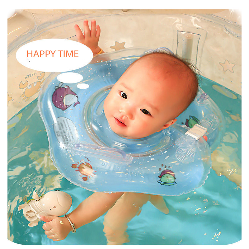 2021 High Quality Safety Newborn Baby Inflatable Swim Infant Neck Float Ring Swimming Neck Float