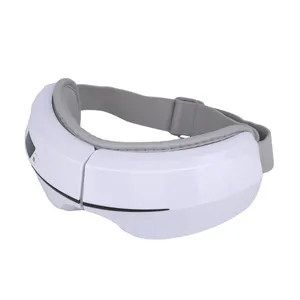 Massageador de olhos inteligente 4D de venda direta com música de compressão quente e fria e recursos para melhorar o sono