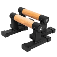 Barres parallèles en bois de différentes tailles Barre de trempage avec poignées épaisses en hêtre Supports push-up en métal