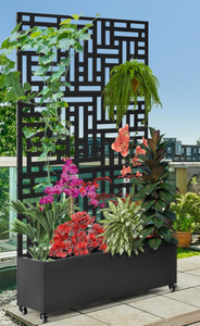 Recinzione Decorativa <span class=keywords><strong>in</strong></span> Ferro Tagliata al Laser con Servizio di Modellazione 3D, Altezza 6 Piedi, per Separatore di Spazi Esterni e Giardini - Product Image 5