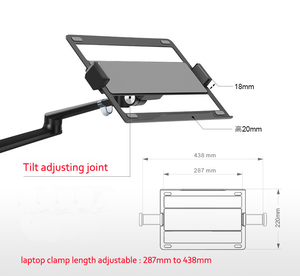 OL-3T 3-in-1 nhôm đa phương tiện 27 "LCD máy tính Màn hình máy tính để bàn đứng + 17" máy tính xách tay núi đứng chủ + máy tính bảng điện thoại núi Bracket - Product Image 3