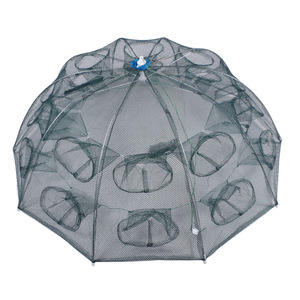 Folding Fishing Cage Nylon Mesh <b>Trap</b> Nets For Shrimp <b>Fish</b> Loach Eel Folding Design China Origin - Product Image 1