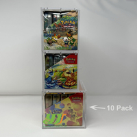 Boîte de présentation rotative en acrylique résistante aux UV, mini-boîte de 10 pièces, étui de protection pour collectionneur avec couvercle magnétique super résistant