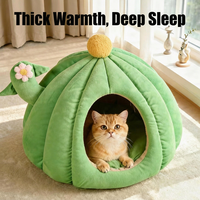 Nouveau produit phare : Nid pour animaux de compagnie en forme de cactus, lit en peluche pour chat, coussin de couchage pour chat, nid pour chien, fournitures chaudes pour chats en hiver