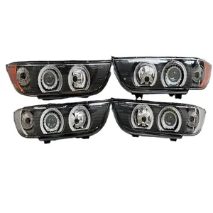 Para 1995-2003 BMW E39 de xenón se escondió la cabeza luces lámparas frente luces con luces LED Ojos de Ángel