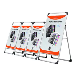 Factory A Frame Aluminum Display Stands Custom Hand Carried Sign Portable Outdoor Advertising Poster Stand