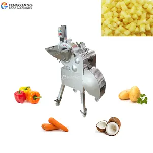 Vegetable Cutting Machine Automatic Potato Cutting Machine Onion Garlic Ginger Potato Carrot Cube Dicer Cutter