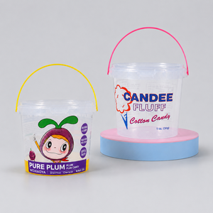 Seau en PP de qualité alimentaire résistant à la chaleur de 300 ml à 10 L avec couvercle, conteneur alimentaire en plastique jetable pour poulet frit, <span class=keywords><strong>margarine</strong></span>, pain - Product Image 6