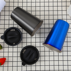 500 ml Voyage Tasse À Bière En Acier Inoxydable Gobelet Tasses de Pinte Avec Paille Et Couvercle - Product Image 4
