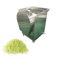 Commerciële Knoflook Gember Snijmachine 500-2000kg/u RVS Industriële Automatische Groentesnijder Verstelbare Motor