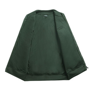 เสื้อคาร์ดิแกนถักแบบทหารสีเขียวมะกอก DFU108 รุ่นสต็อกและแบบสั่งทำพิเศษ พร้อมแผ่นเสริมความแข็งแรงบริเวณไหล่และข้อศอก - Product Image 4